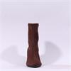 Miss Elastic High Heel Point Ankle Boot - Brown Stretch